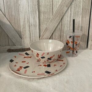Target Hyde and Eek Halloween 2022 Melamine Kid Plate Bowl and Cup